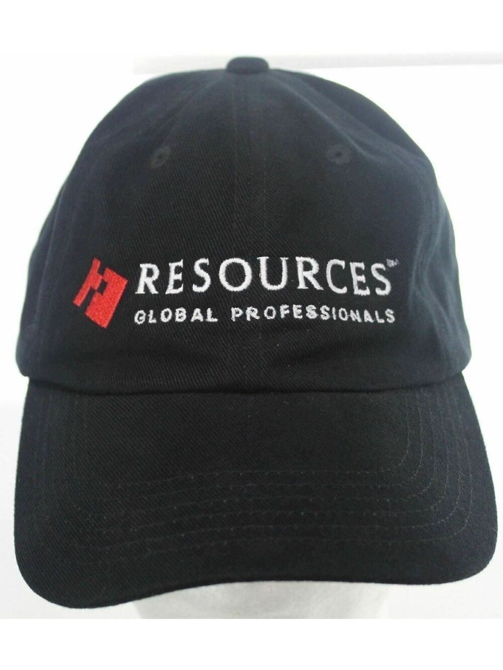 NWOT Resources Global Professionals RGP Baseball Hat Strapback Cap Black